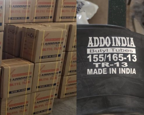 Butyl tubes packaging addo india tyres